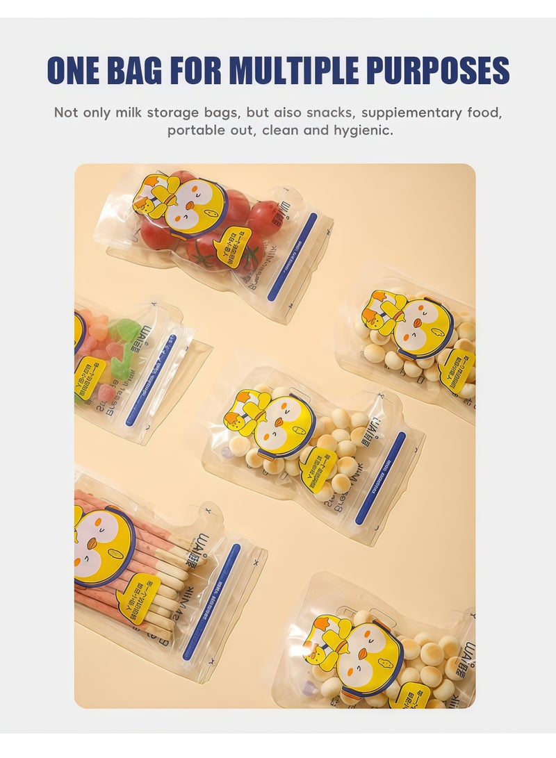 دبليو أيه آي ٦٠ كيسًا لتخزين حليب الأم، سعة ١٥٠ مل/٥.١ أونصة، أكياس تخزين حليب الأم للاستخدام مرة واحدة، خالية من مادة BPA، مناسبة للتجميد - Image 5